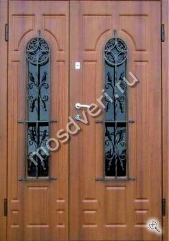 Двупольная дверь со стеклом из массива - купить от производителя Мосдвери Двупольная дверь со стеклом из массива