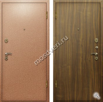Дверь с порошковым напылением и ламинатом в темном цвете - купить от производителя Мосдвери Дверь с порошковым напылением и ламинатом в темном цвете