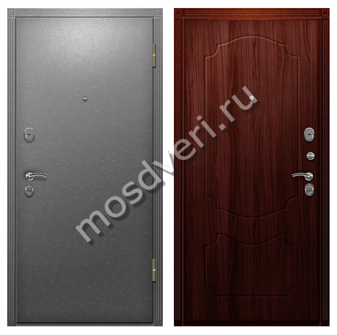 Одностворчатая входная дверь в квартиру порошок и МДФ панели - купить от производителя Мосдвери Одностворчатая входная дверь в квартиру порошок и МДФ панели