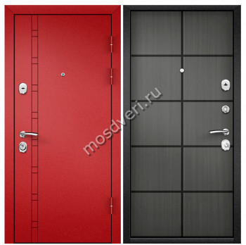 Красная входная дверь в квартиру KVD-21 - купить от производителя Мосдвери Красная входная дверь в квартиру KVD-21