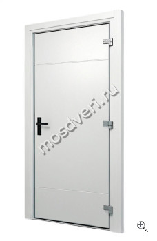 Техническая дверь входная металлическая белая EI-30 БДД-003 - купить от производителя Мосдвери Техническая дверь входная металлическая белая EI-30 БДД-003