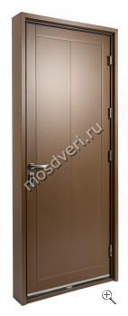 Дверь входная металлическая коричневая массивная КДВ-016 - купить от производителя Мосдвери Дверь входная металлическая коричневая массивная КДВ-016