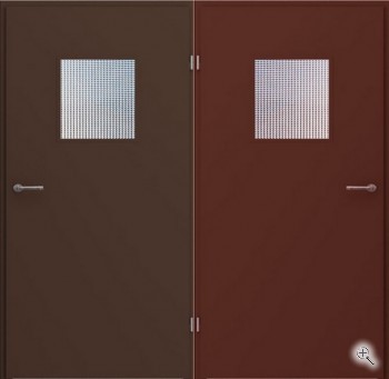 Противопожарная дверь с квадратным стеклом - купить от производителя Мосдвери Противопожарная дверь с квадратным стеклом